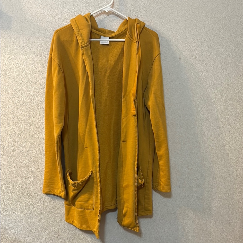 Zara Mustard Yellow Women's Hooded Jacket